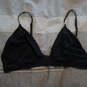 UO Kimchi Blue black lace bralette